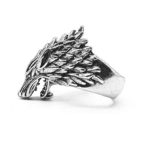 Bague Loup Biker (Acier)